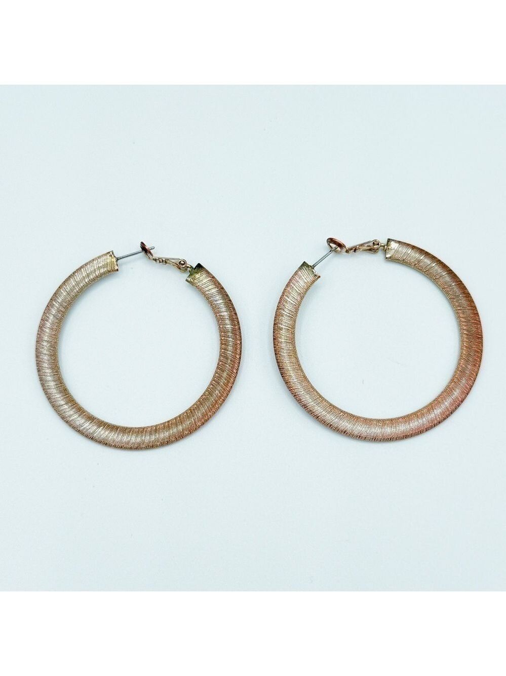 Gold hoop earrings